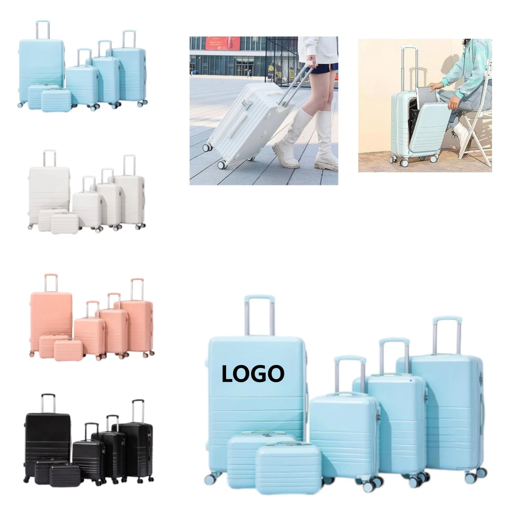 6-Piece Hardside Luggage Set with Spinner Wheels 6