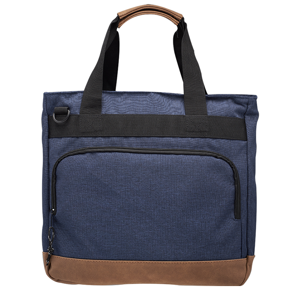 Lyon Two-Tone Polyester Messenger Bag, custom messenger bag with logo imprint 3
