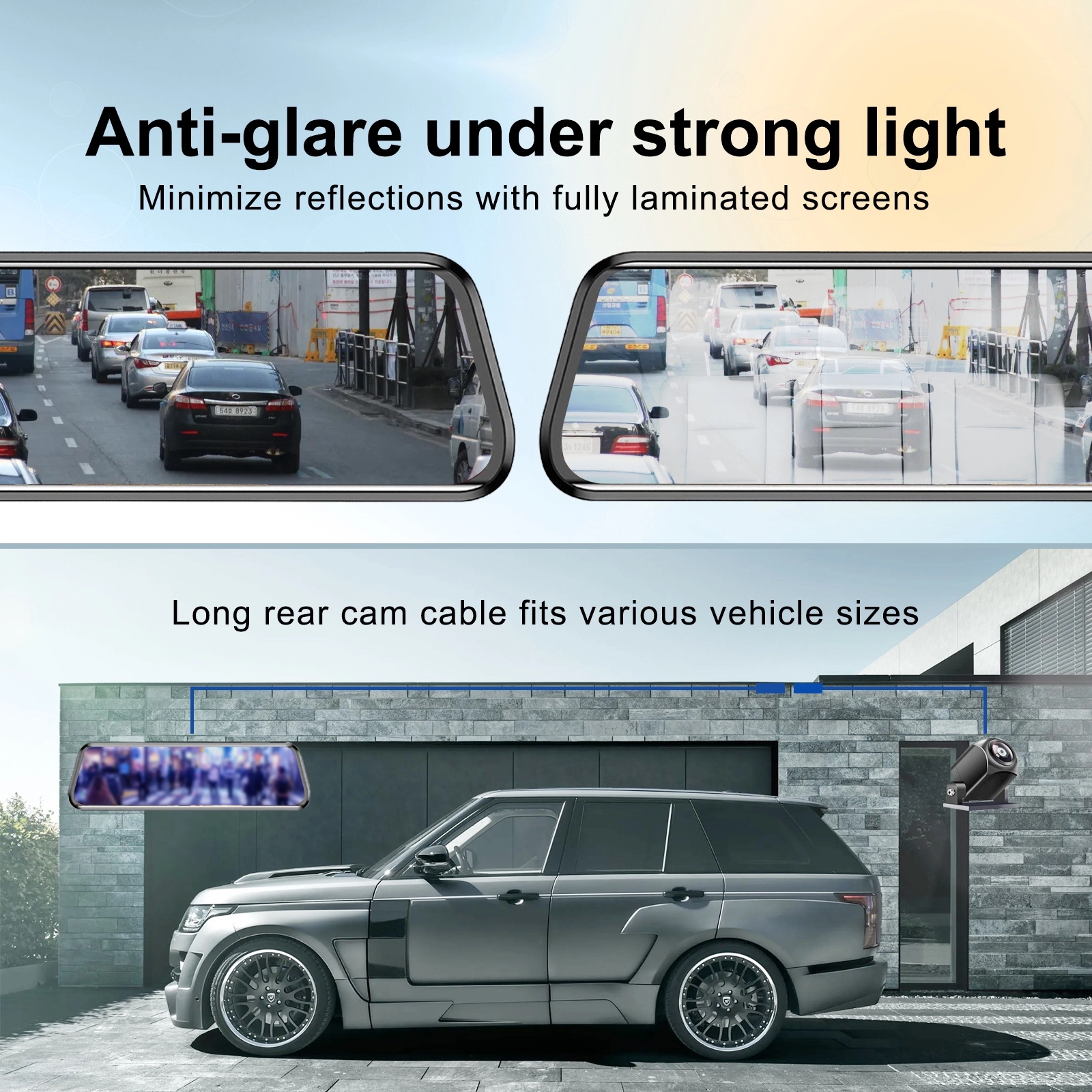 4K Mirror Dash 1080P Car Camera With Hd Screen Wide 19