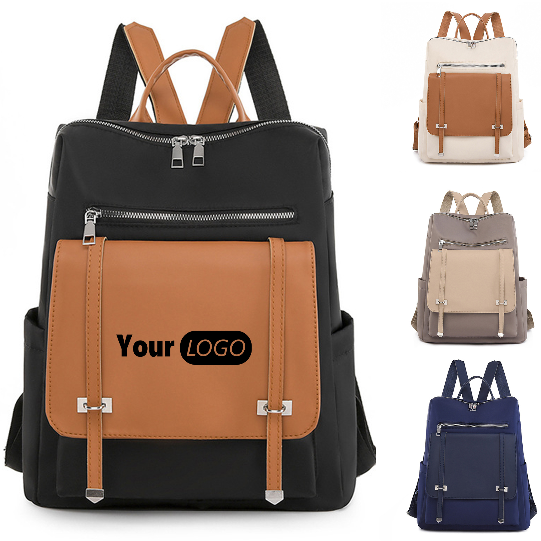 Oxford Cloth Business Travel Backpack for Women 2