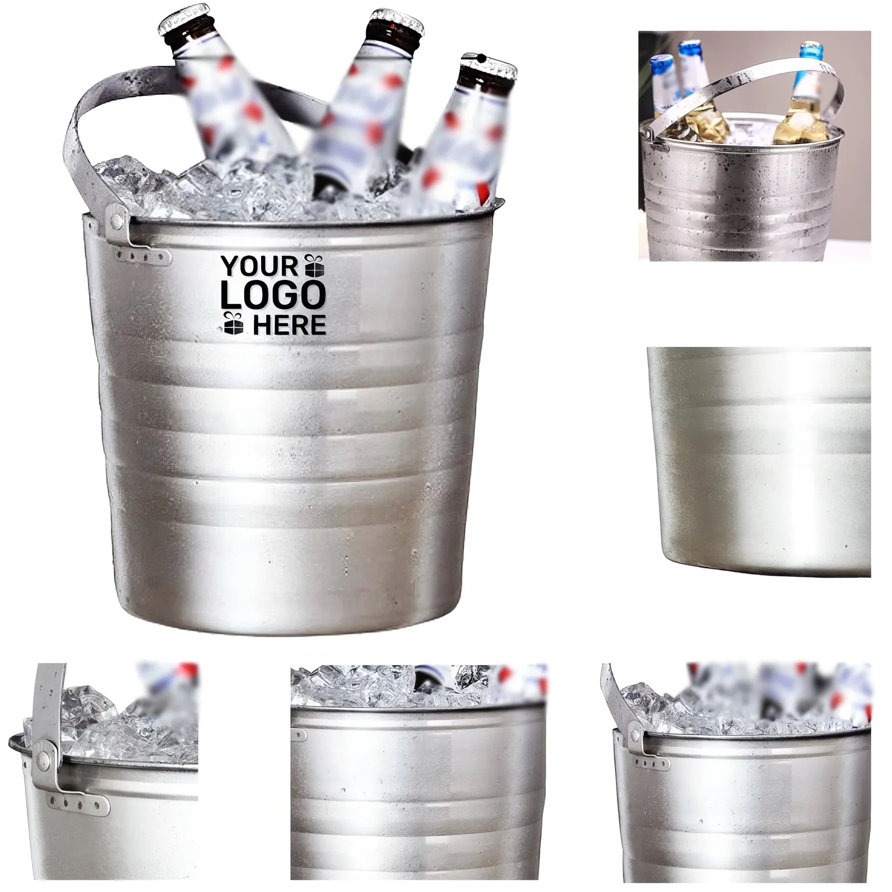 Stainless Steel Thickened Ice Bucket 2