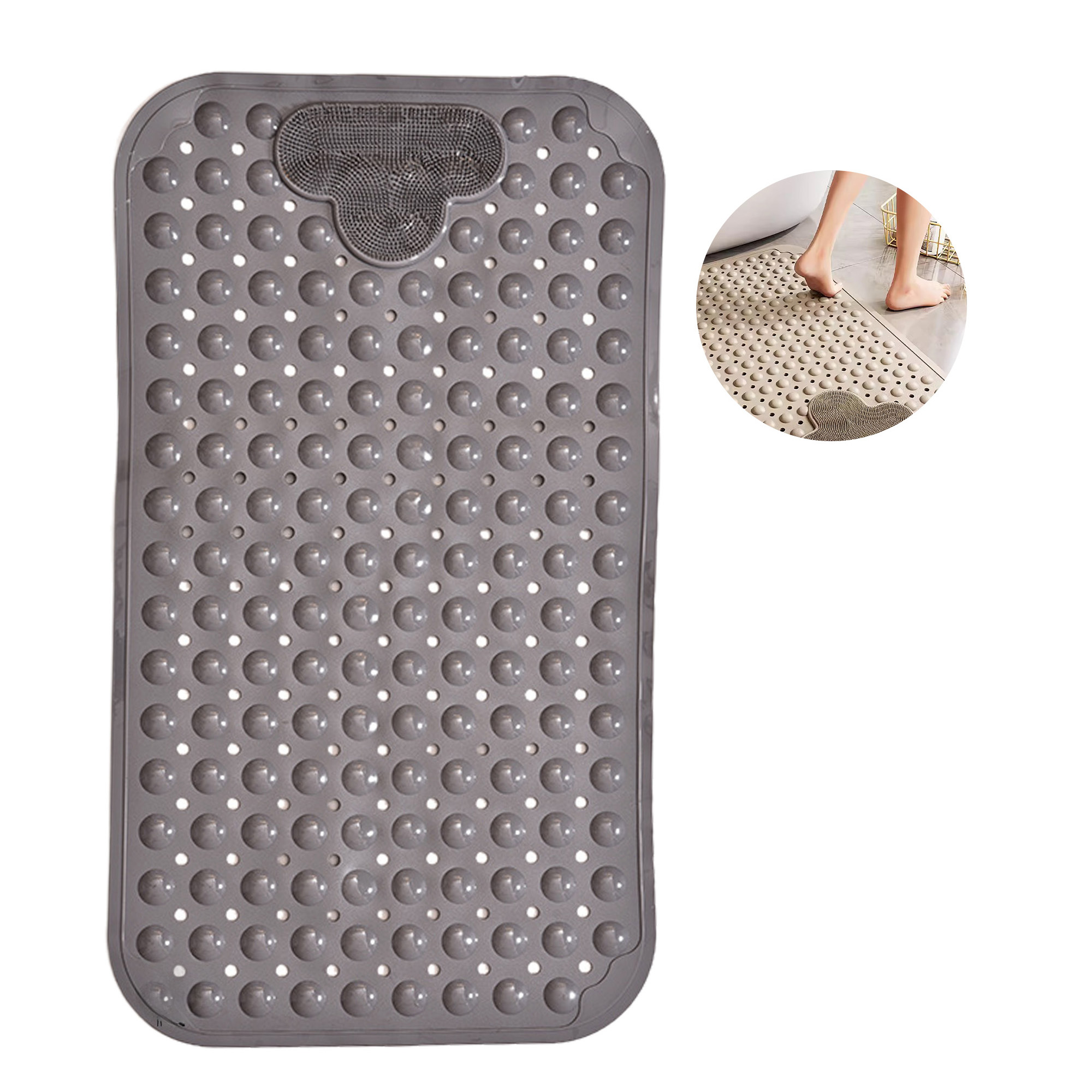 MOQ 50 TPE Cloud-Shaped Non-Slip Bathtub Mat for Bathroom Safety 1