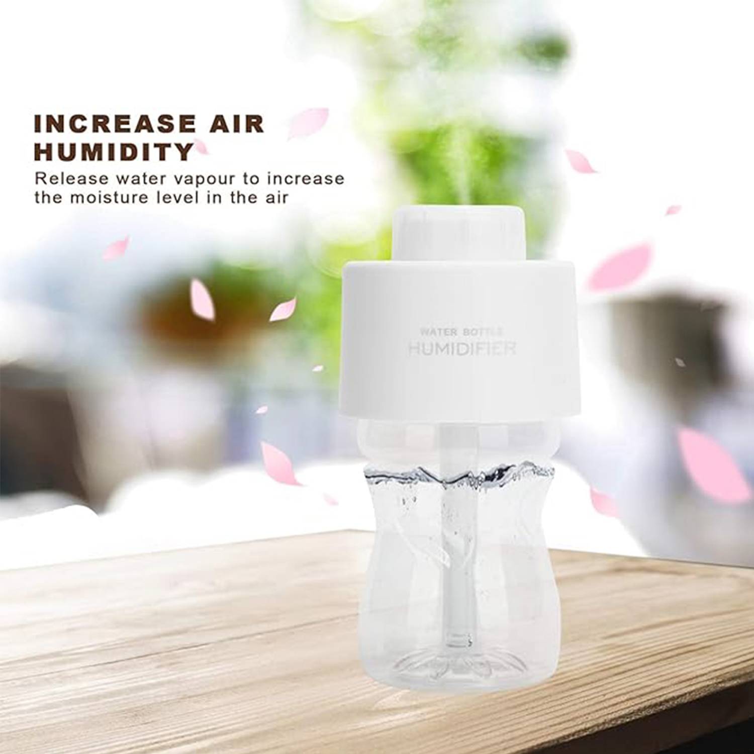 Mini Portable Bottle Cap Air Humidifer W/ Usb Cable 6