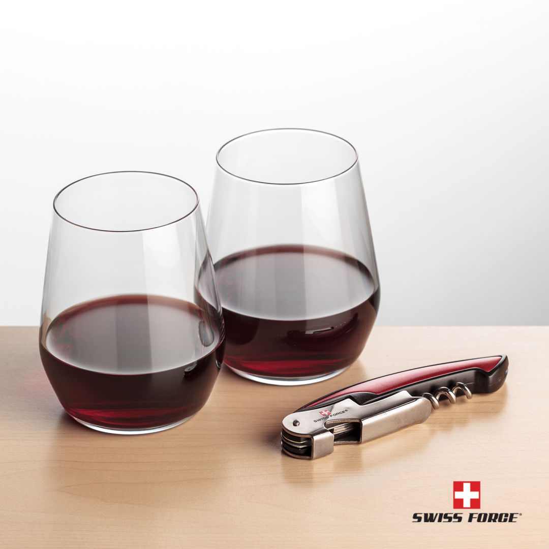 Swiss Force® Opener & Germain Stemless Wine 9