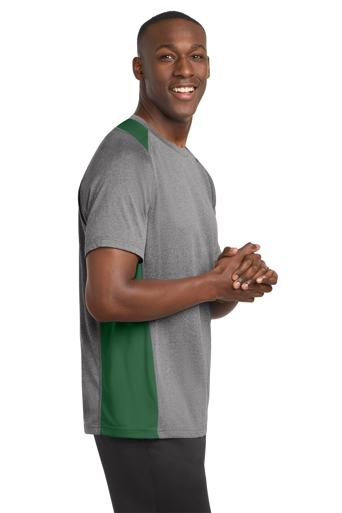 Sport-Tek Heather Colorblock Contender Tee. ST361 87