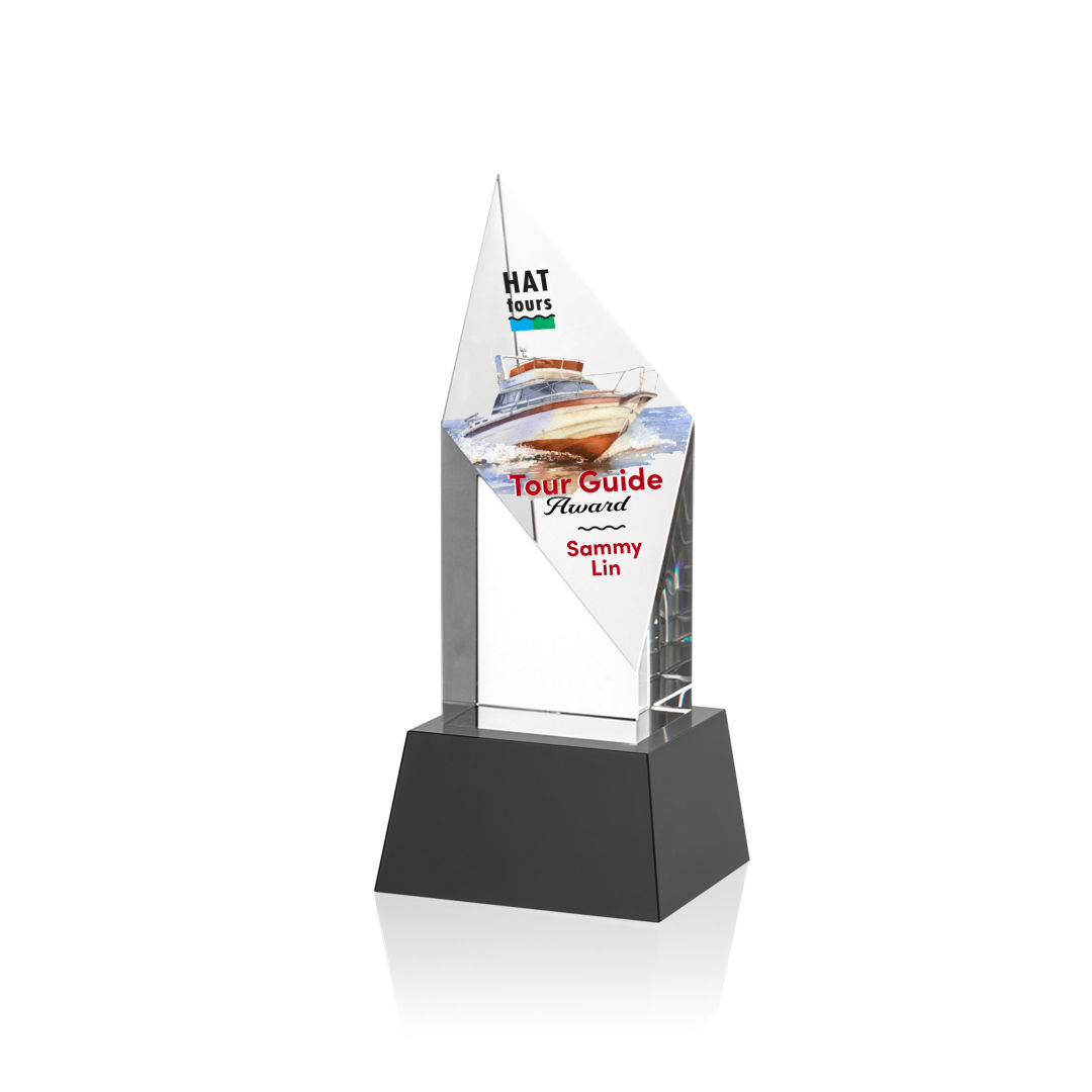 Vertex VividPrint™ Award on Base - Black 8
