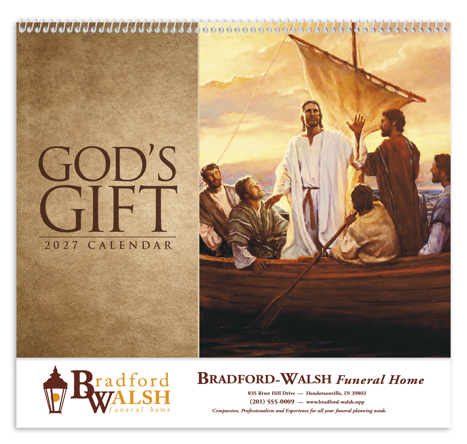 Good Value™ God's Gift w Funeral Pre-Planning Sheet - Spiral Calendar 70