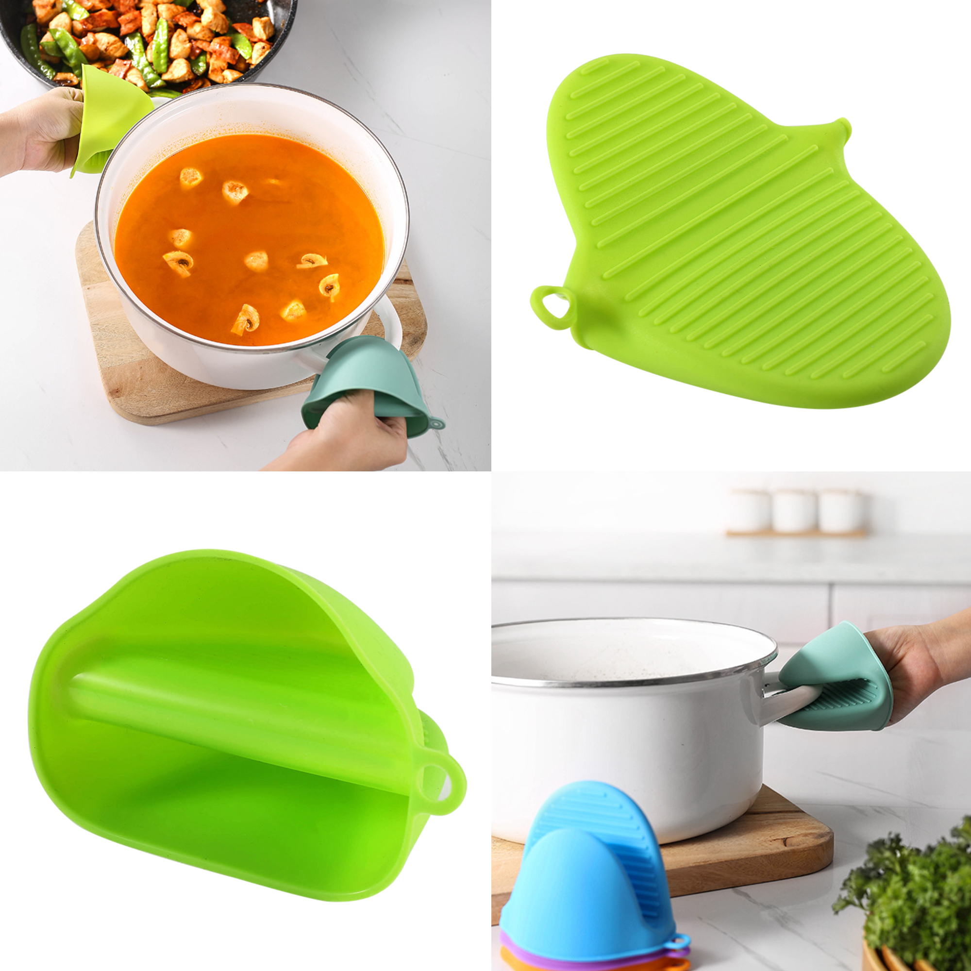 Silicone Cooking Gloves Anti Hot Clip 3