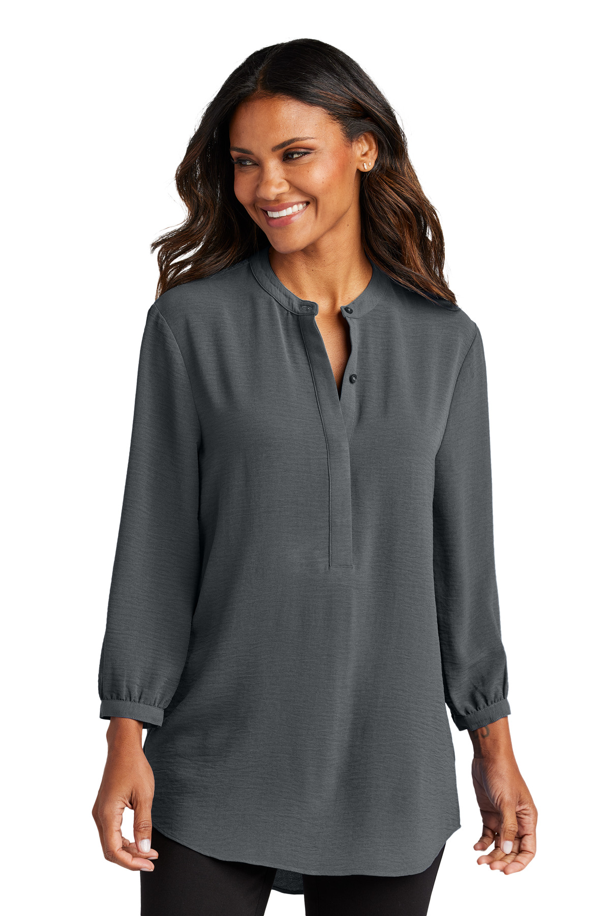 Port Authority Women's 3/4-Sleeve Textured Crepe Tunic LW713 26