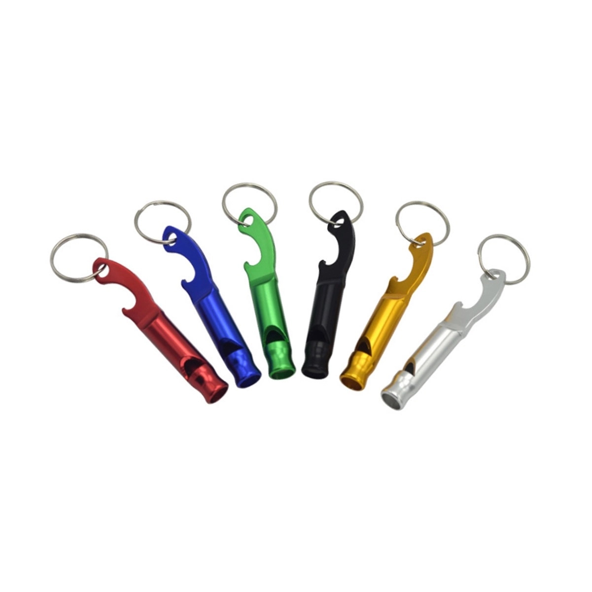3-in-1 Multifunction Whistle Bottle Opener Keychain 1