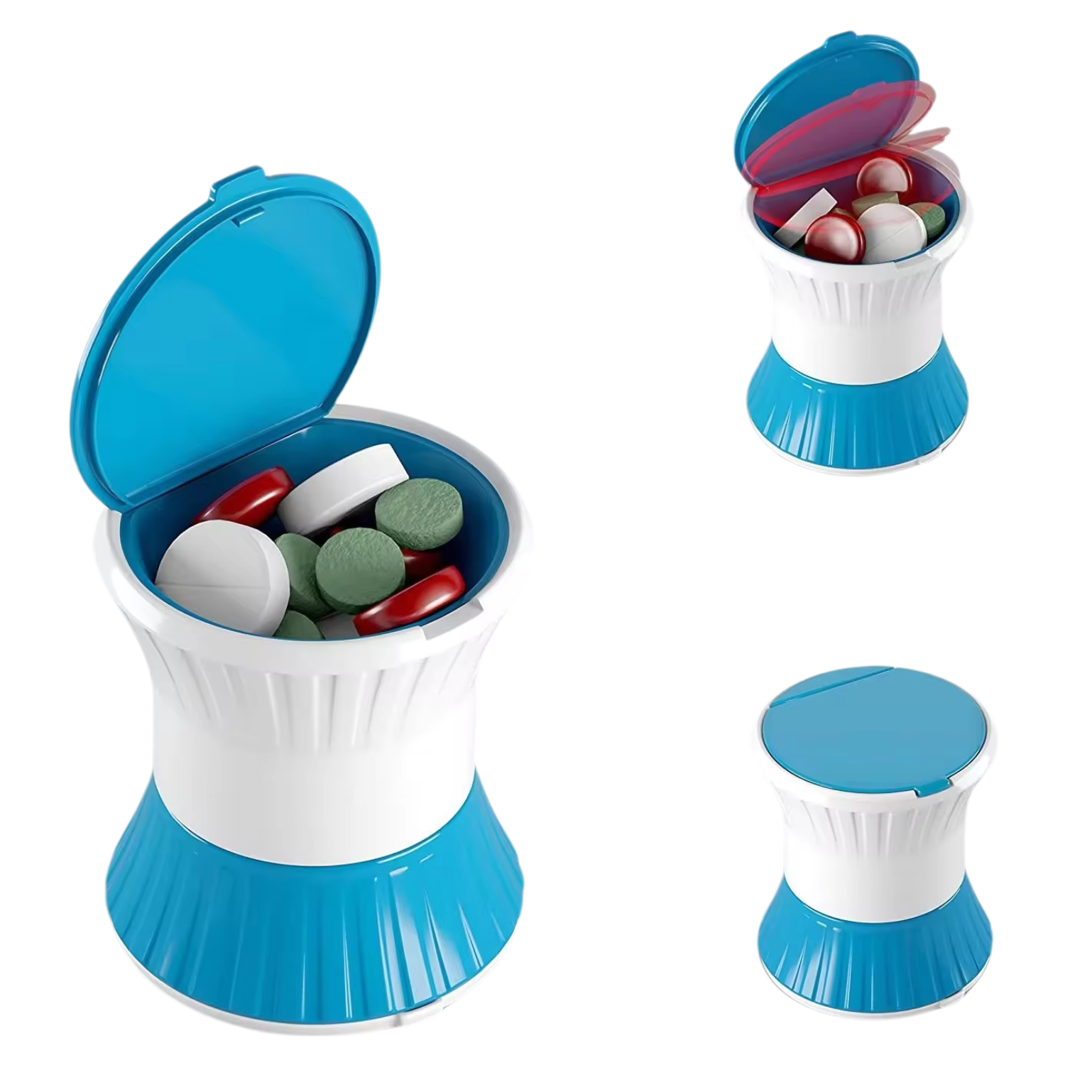 3 In 1 Multifunction Pill Organizer W/ Cutter 5