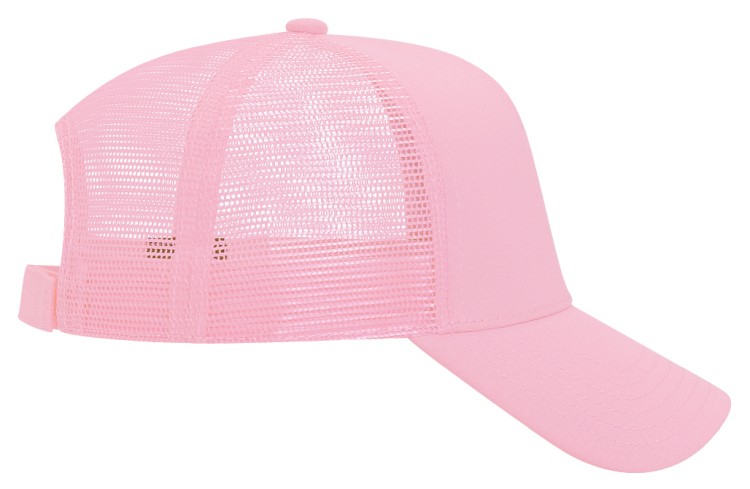 OTTO CAP® 5 Panel Mid Profile Mesh Back Trucker Hat 22