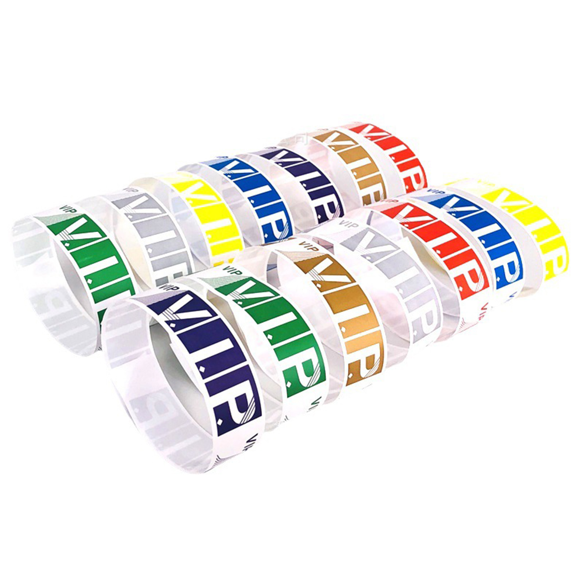 MOQ 50pcs Waterproof Tear Resistant Paper Bracelets 1