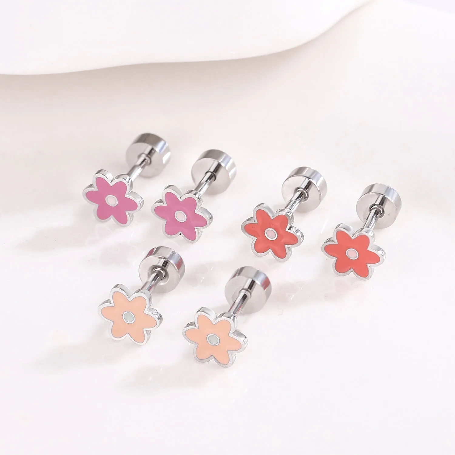 Stainless Steel Stud Earrings Versatile Jewelry Essential 4