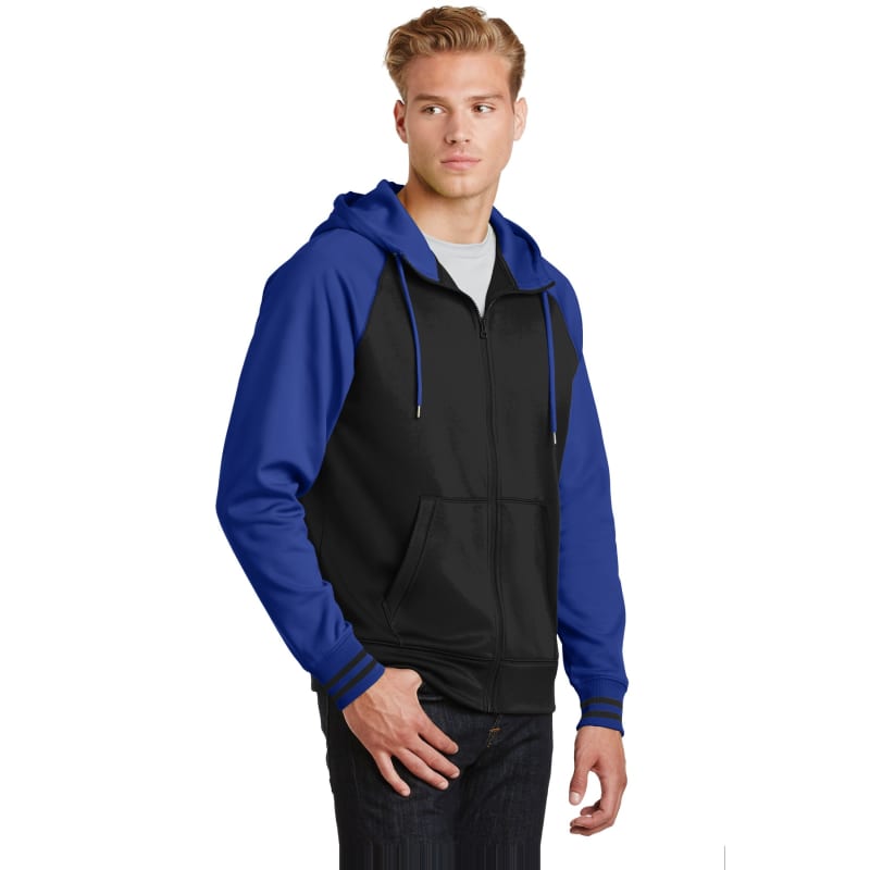 Sport-Tek Sport-Wick Varsity Fleece Full-Zip Hooded Jacket. 10