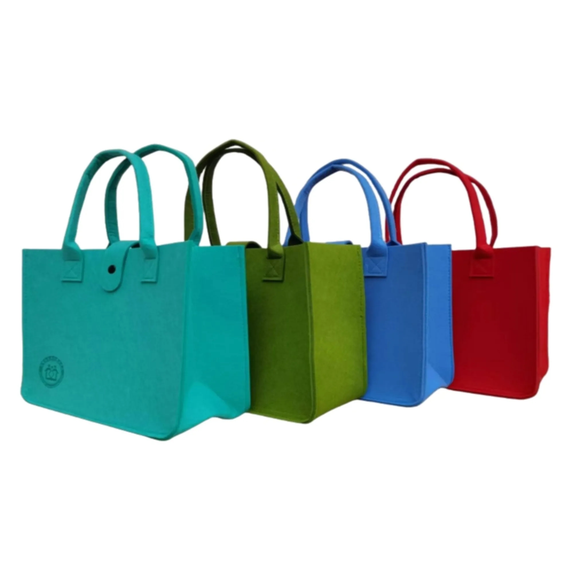 Large Capacity Felt Tote Bag Durable Premium, custom tote bag with logo imprint 4