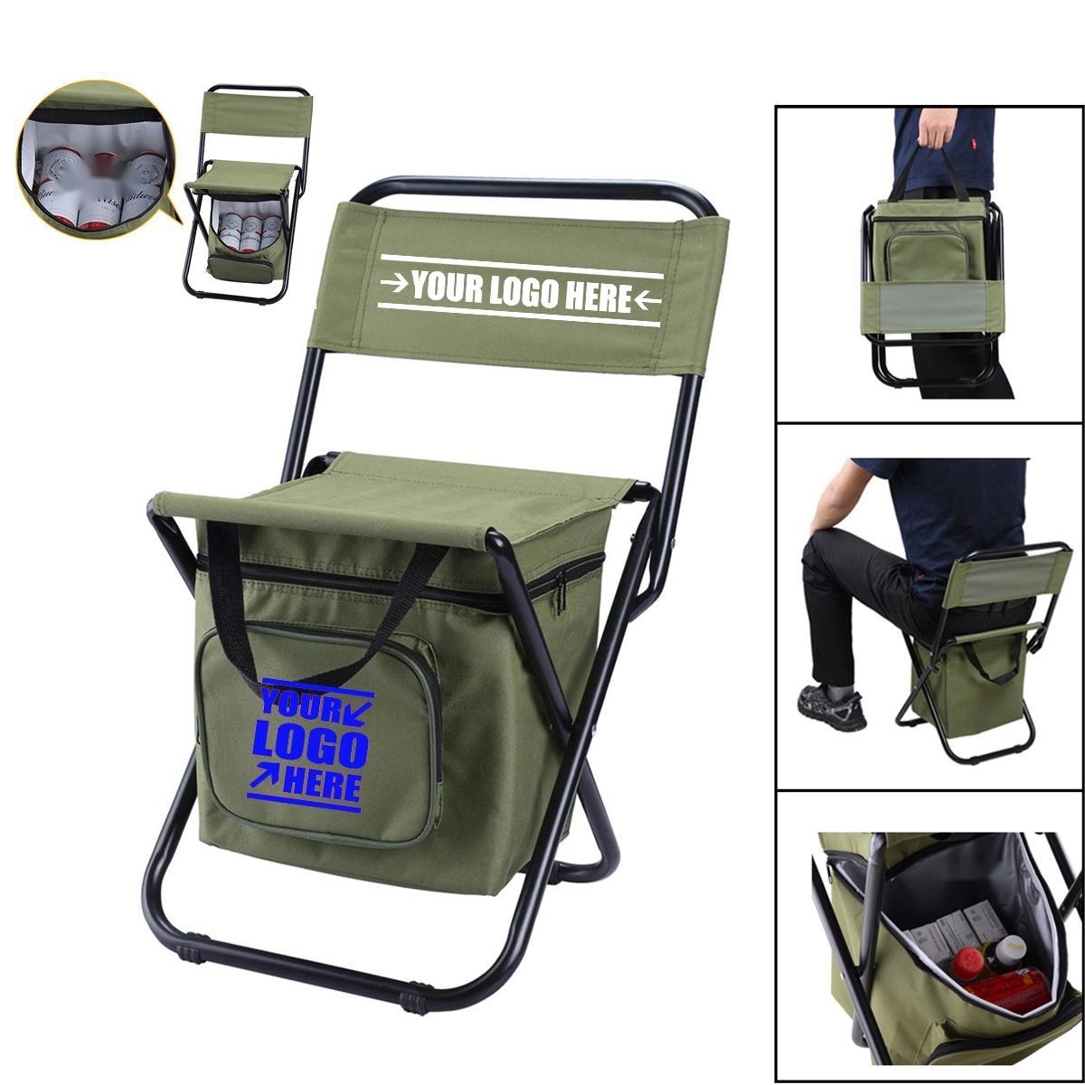 Foldable Camping Chair With Cooling Bag 4