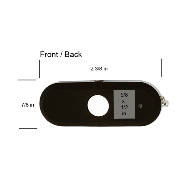 Mendota Rubber Oval USB Black