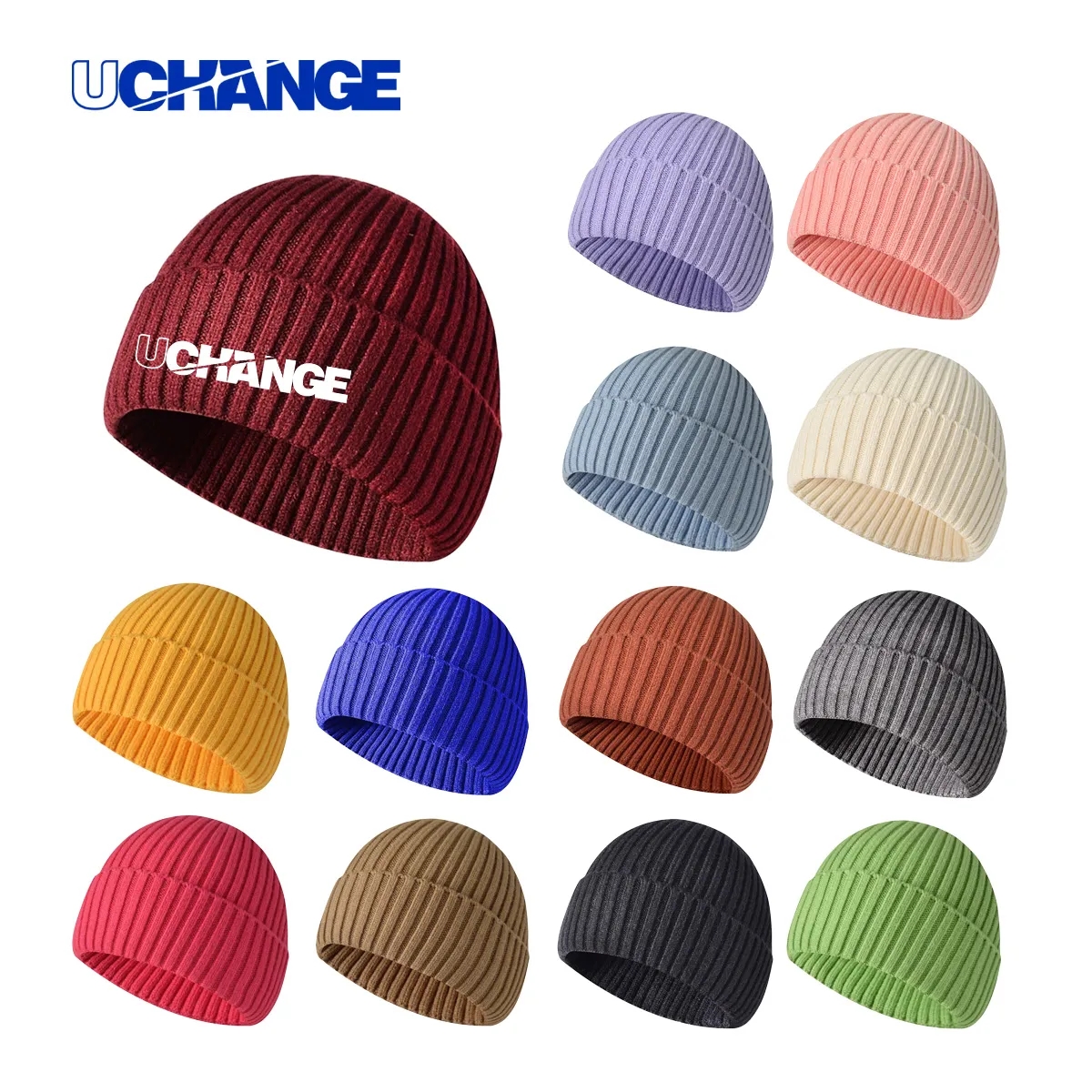 Warm Ribbed Knit Beanie Hat For Winter Comfort 11