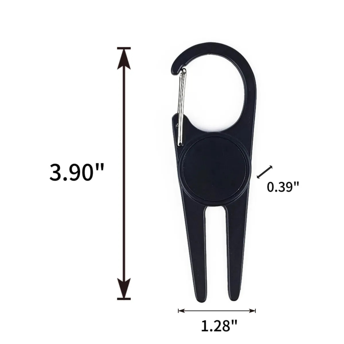 Golf Fork Pendant Lock Supplies Turf Repair Tool 2