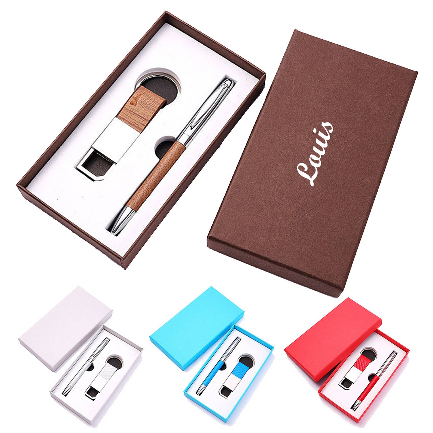 2pcs Ballpoint Pen & Key Chain Set 1