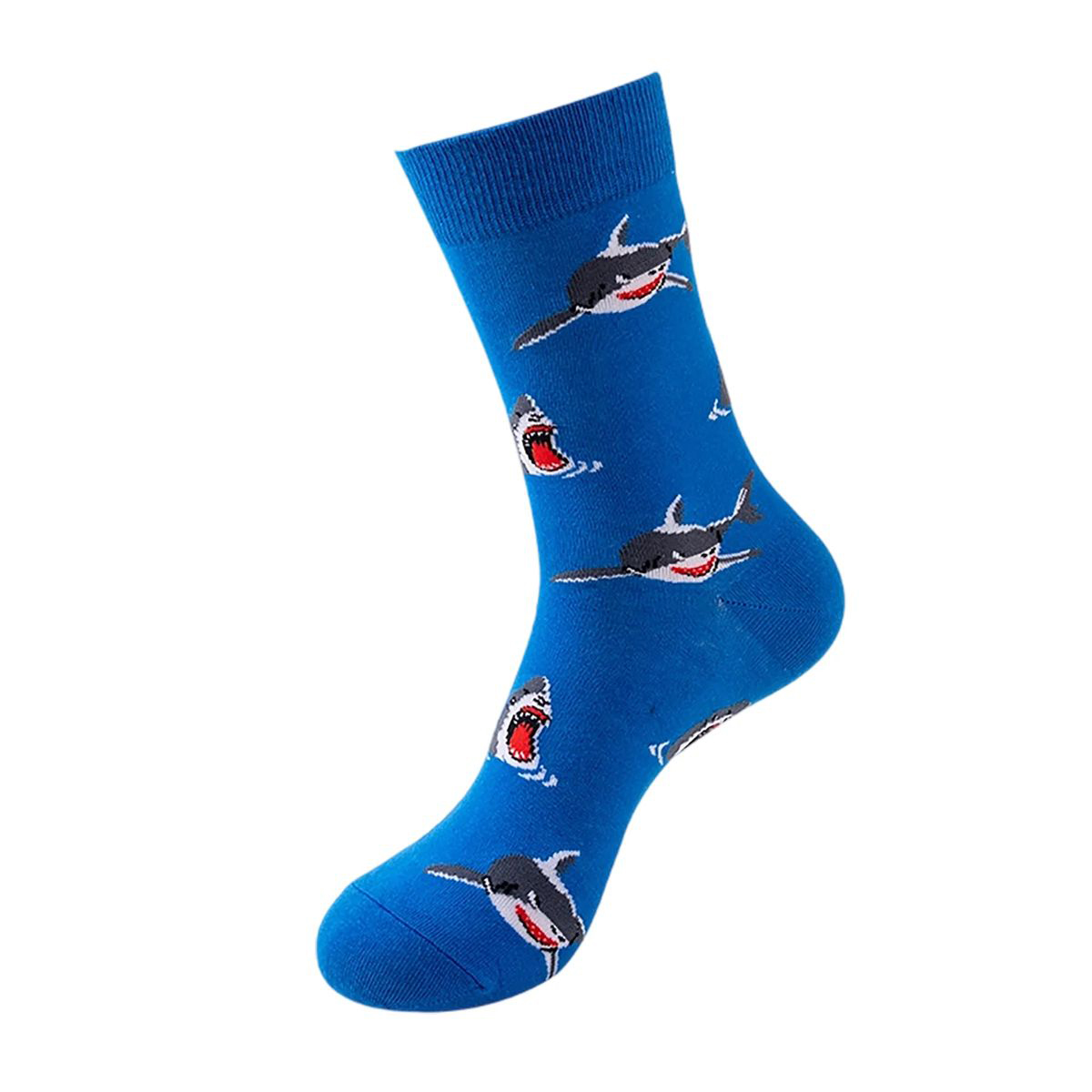 Cotton Crew Socks with Jacquard Pattern 83