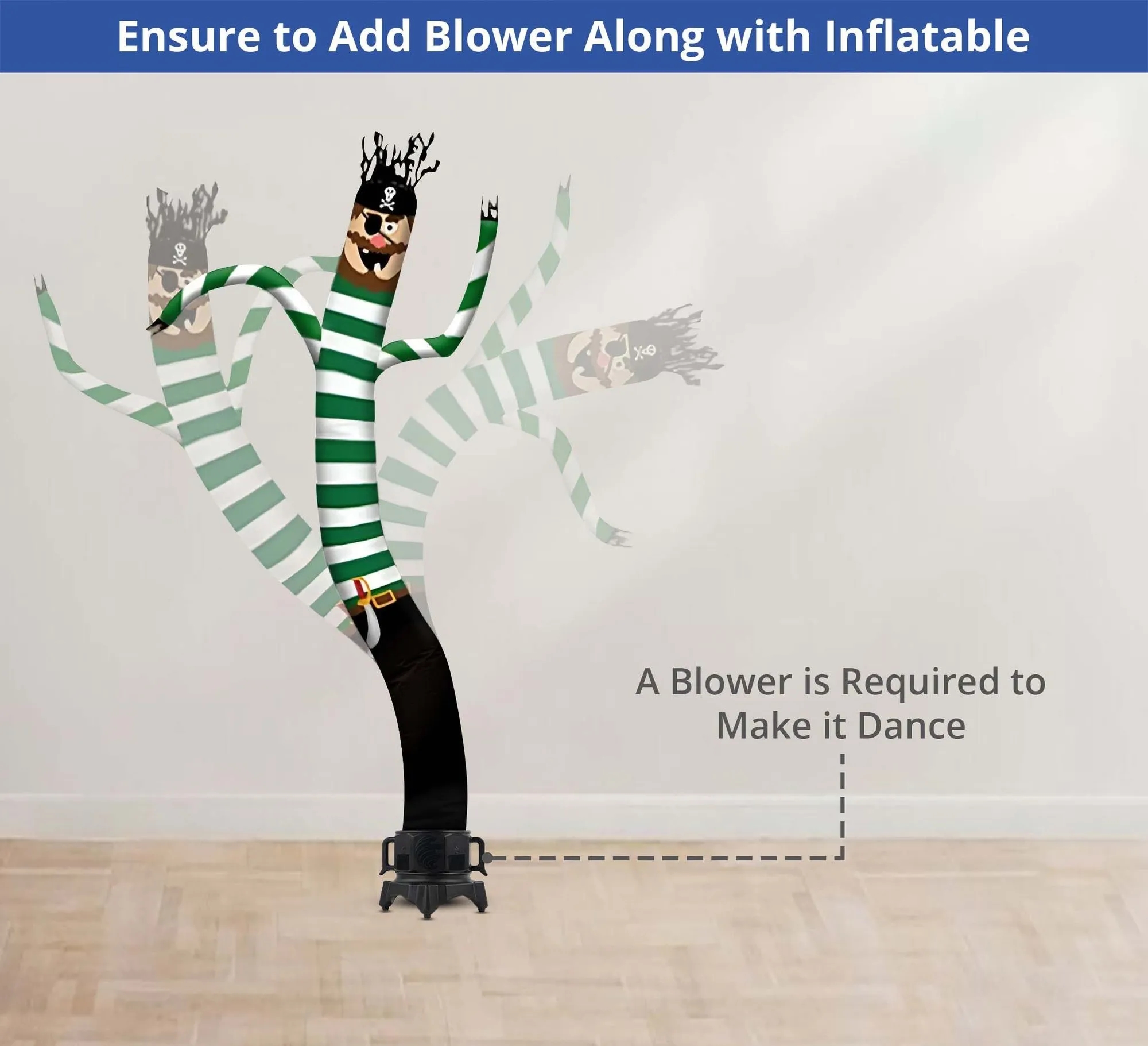 Pirate Inflatable Tube Man with Blower 5