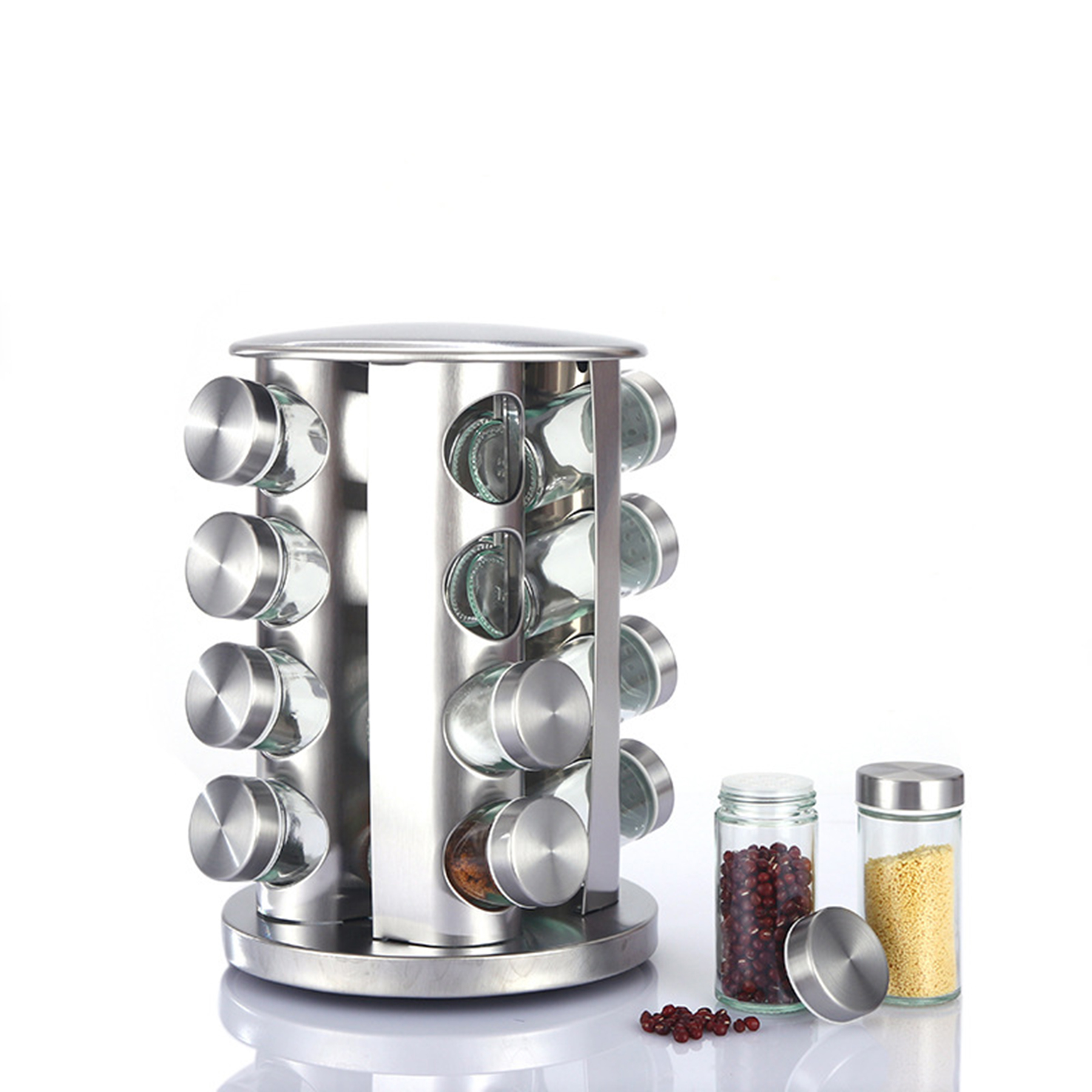 Revolving Spice Rack Condiments Organizer Countertop 2