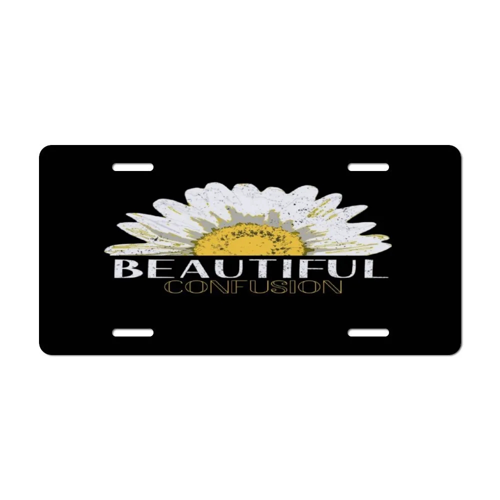 Custom Full Color Aluminum License Plate Durable Weatherproof 12x6 Inches 7