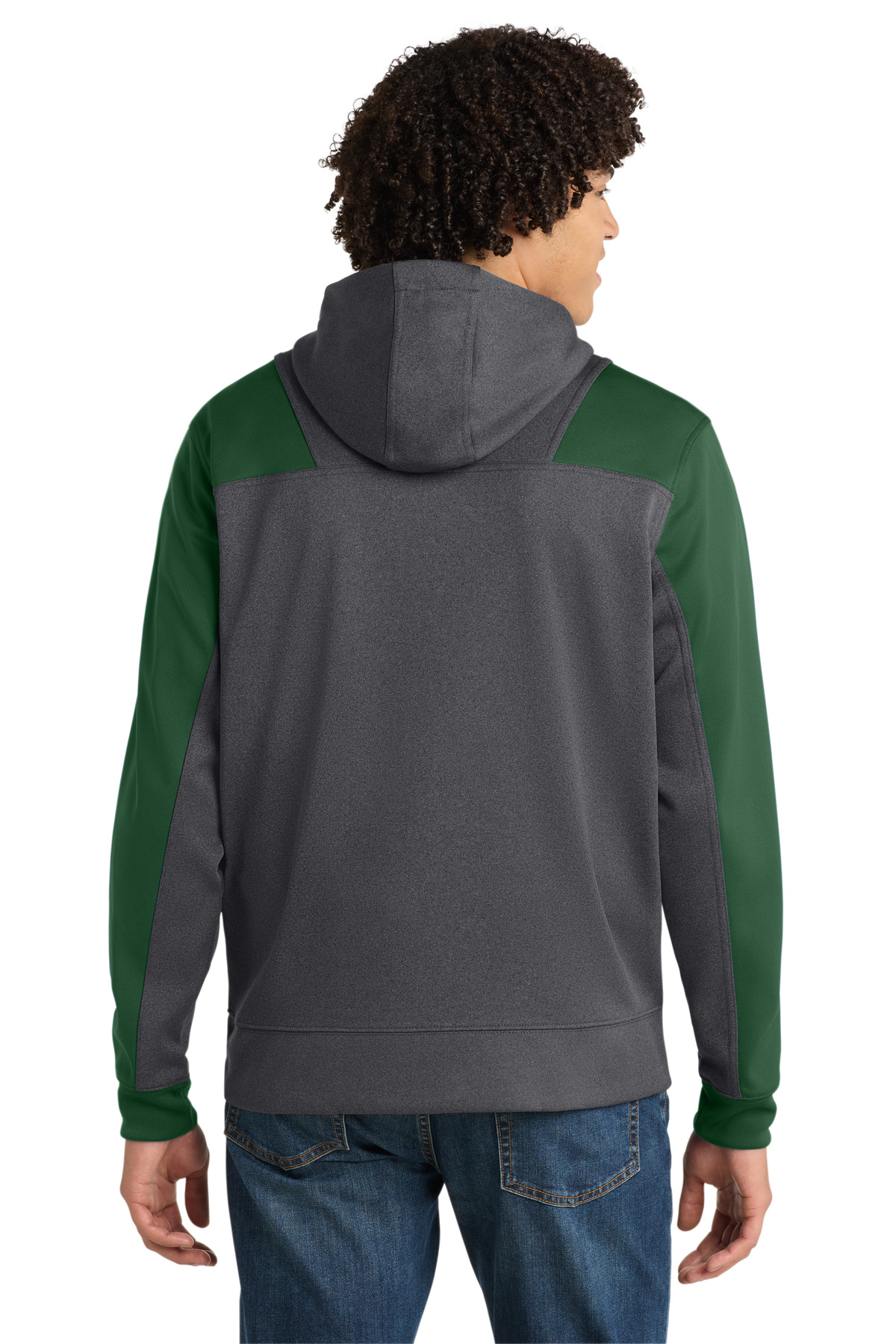 Sport-Tek Tech Fleece Colorblock 1/4-Zip Hooded Sweatshirt. ST249, custom hoodie or sweatshirt with logo imprint 62