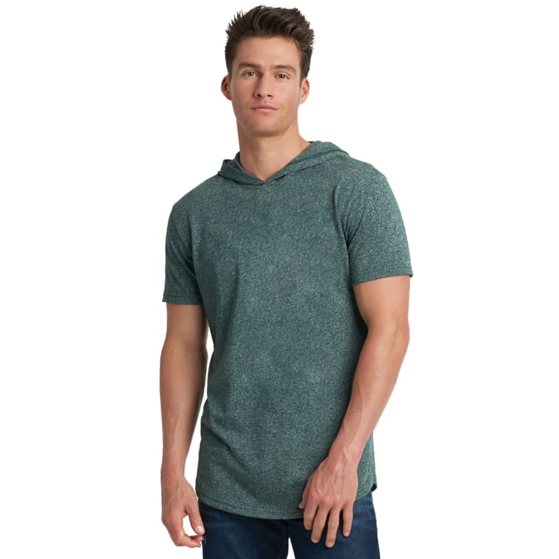 Next Level Apparel Unisex Mock Twist Short Sleeve Hoody T-Shirt 8