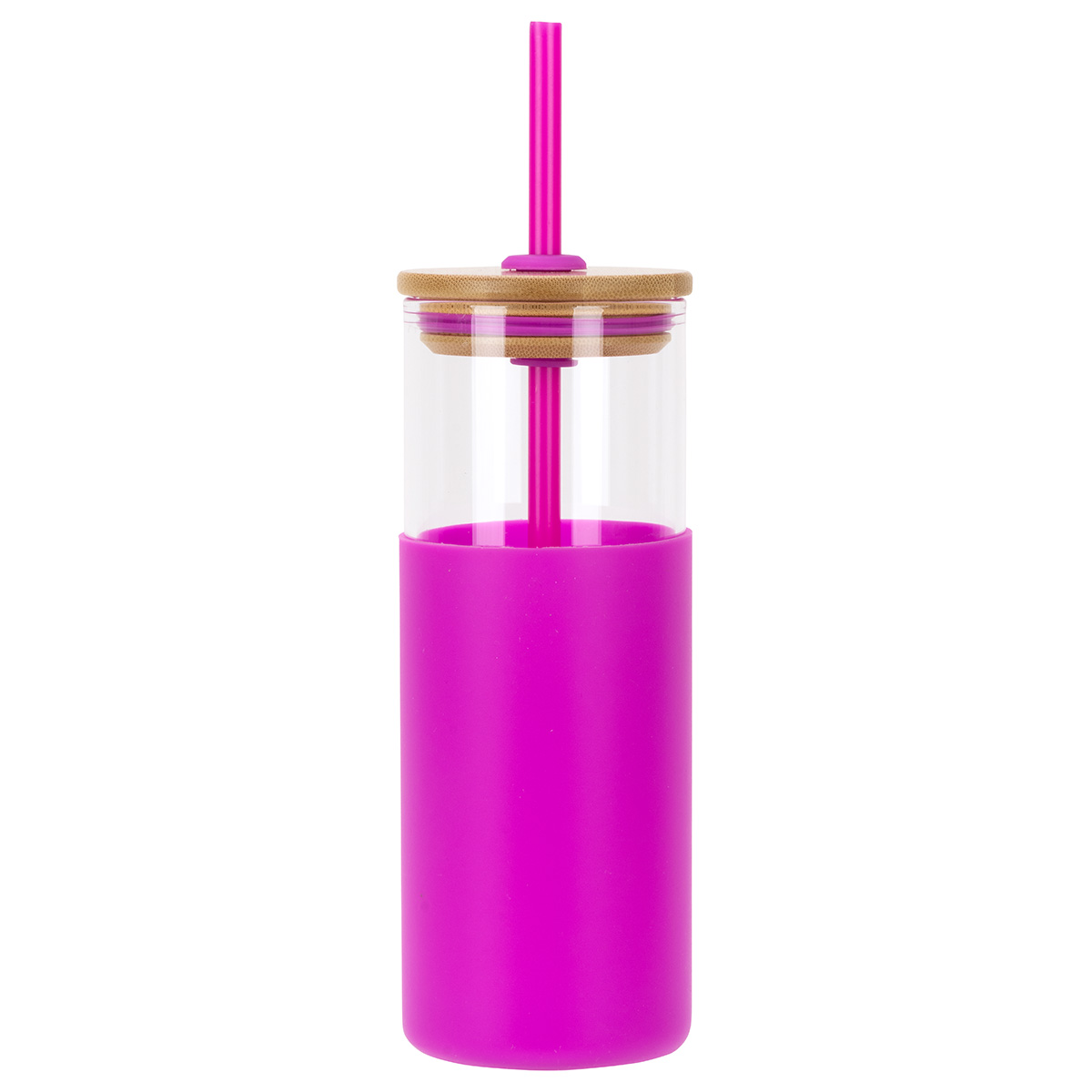 Stirling 18 oz Glass Tumbler with Silicone Sleeve & PP Straw 62
