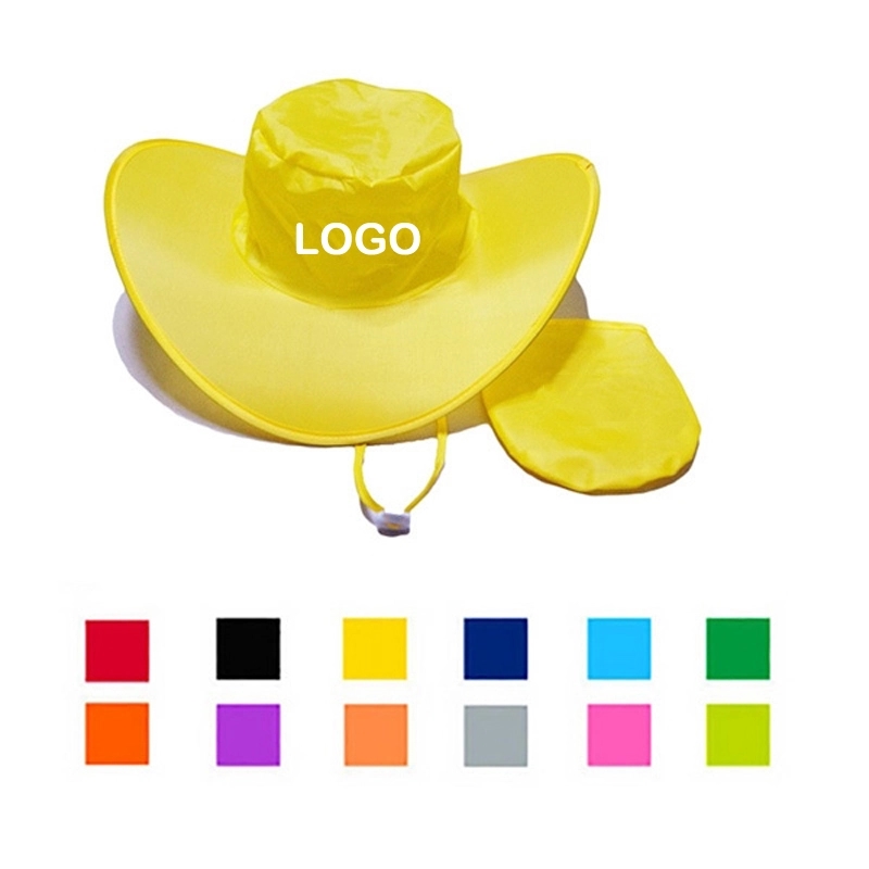 Foldable Cowboy Hat with Storage Pouch 2