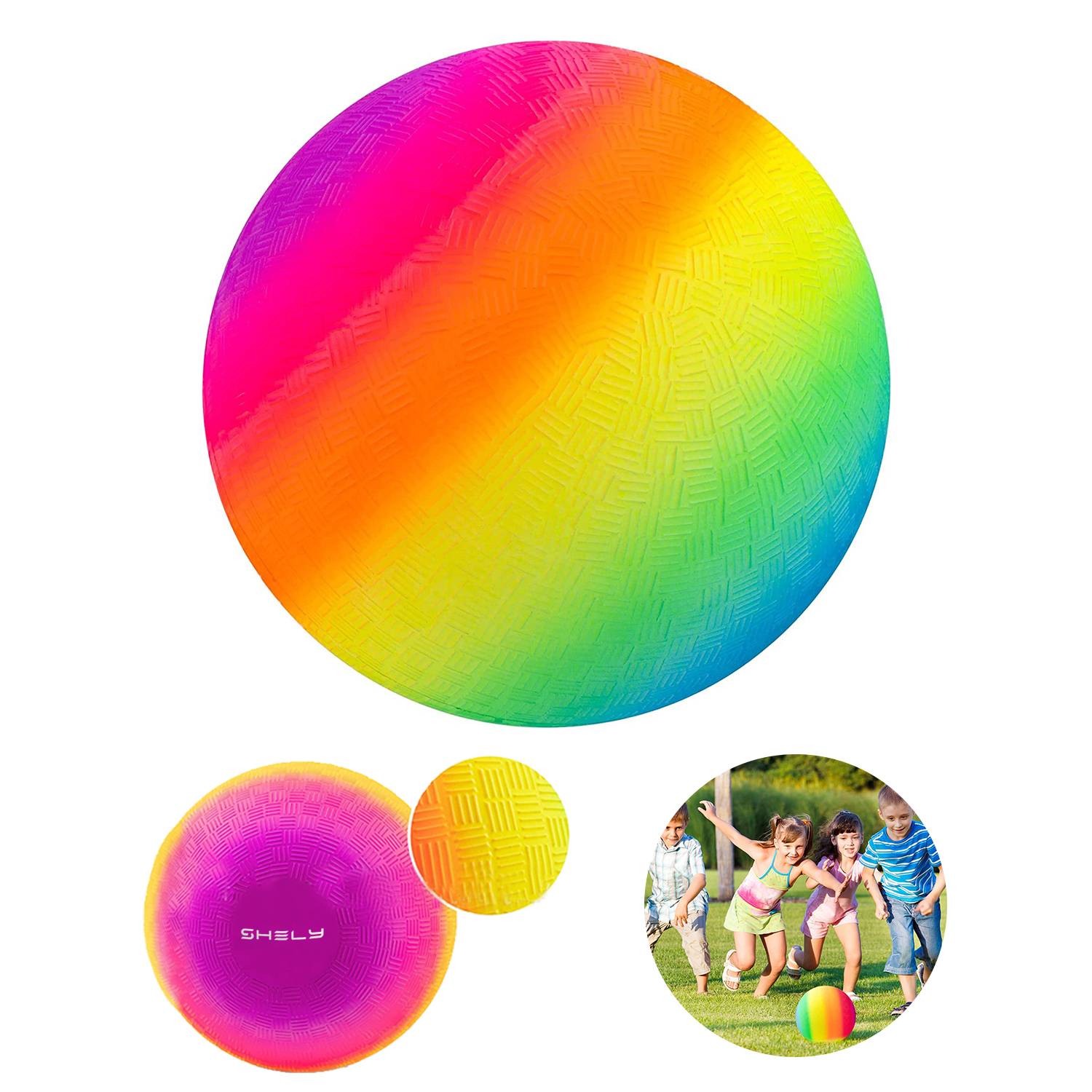Rainbow Playground Ball For Kids 9