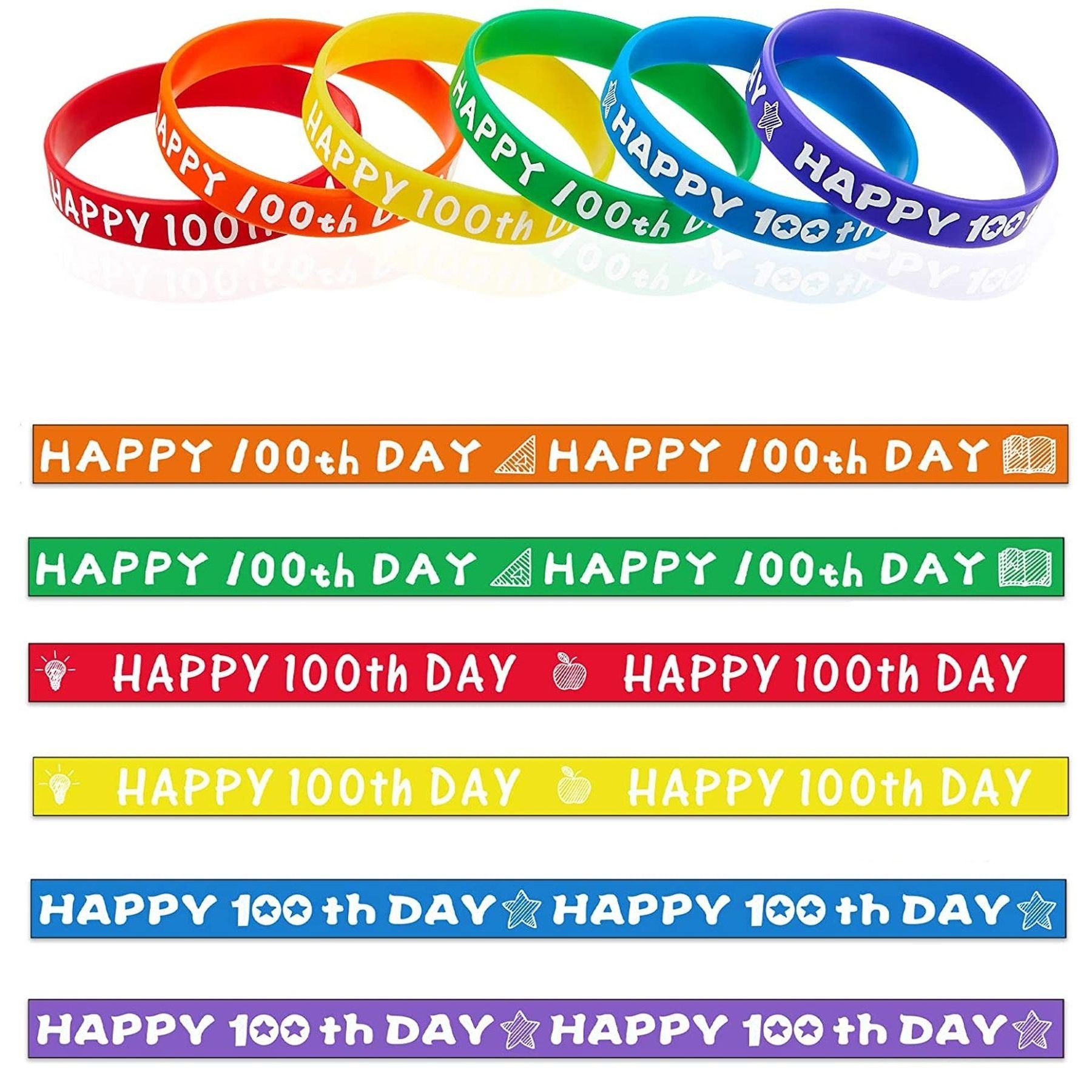Solid Color Silicone Wristbands Rubber Bracelets 3