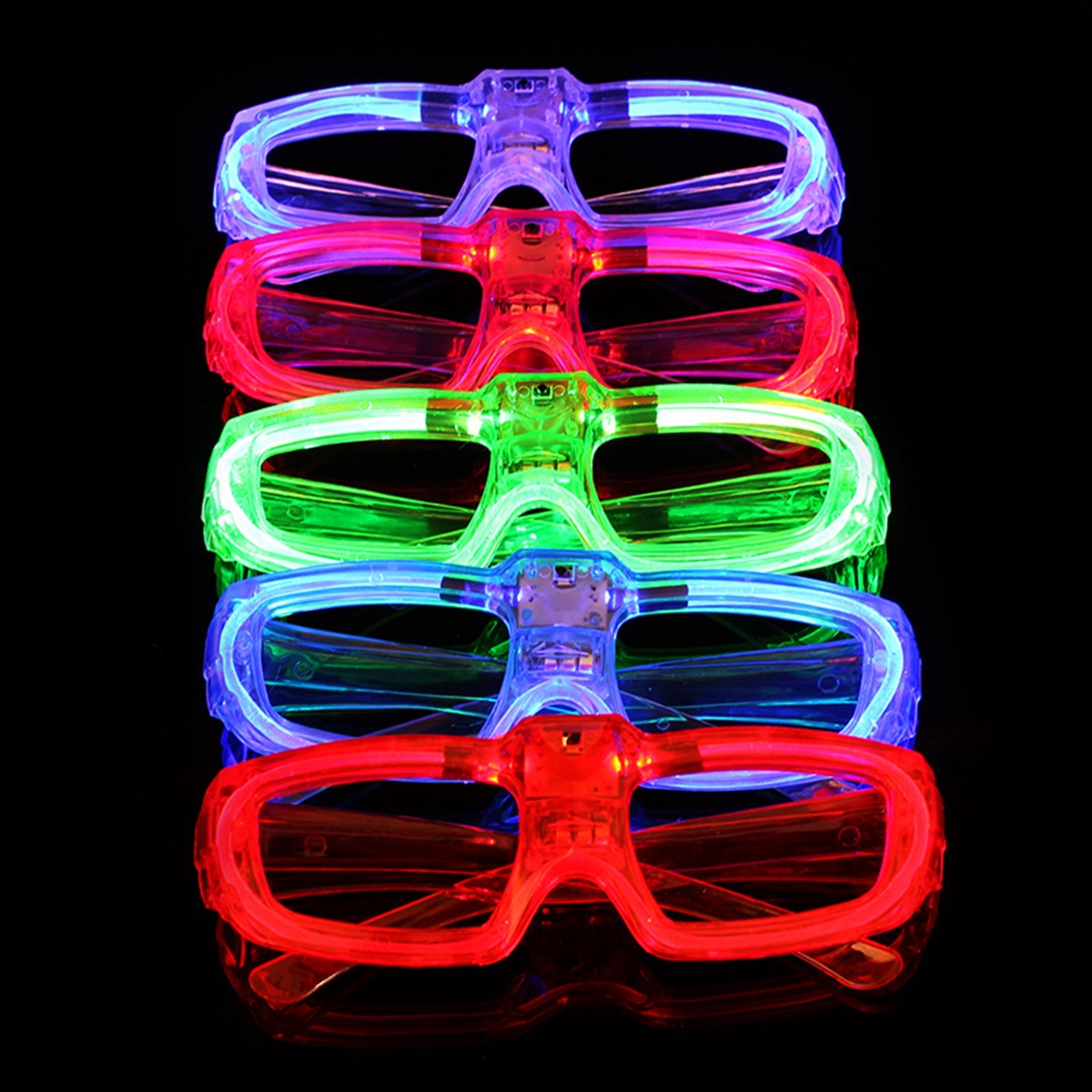 Luminous LED Flashing Light Up Eyeglasses 2