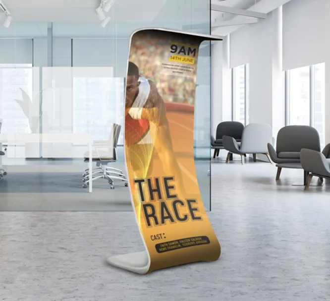 Fabric Display Stand Snake D Package (36.2" x 131.9") 2