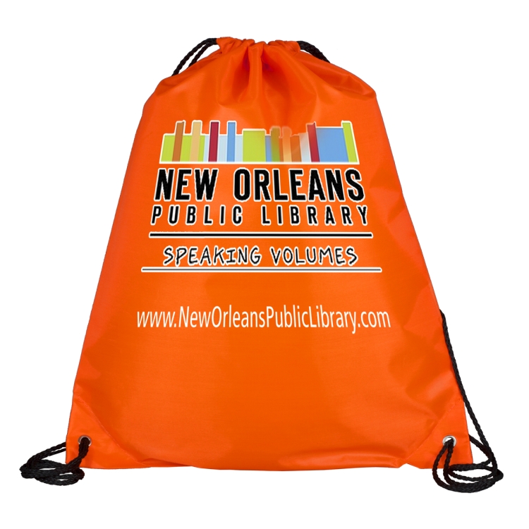 14-1/2"W x 17-1/2" H - 210D Polyester Drawstring Cinch Pack Backpack 15