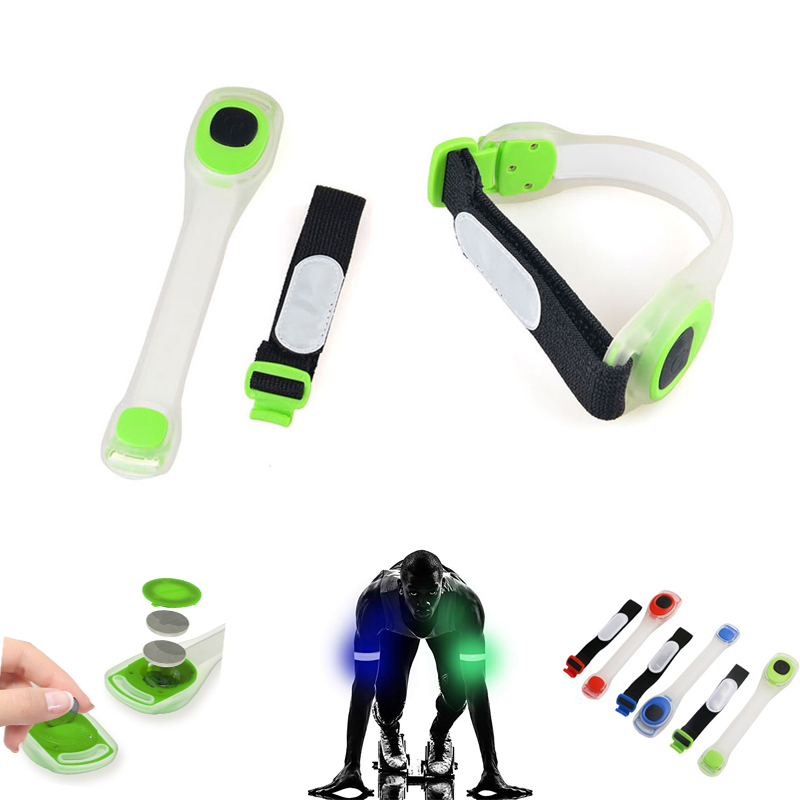 Silicone Flashing Safety LED Light - Up Armbands 1