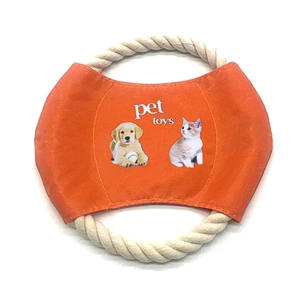 Promotional Pet Rope Tug & Flyer Toy 7