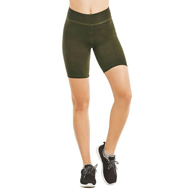 Women's 15" Out Seam Cotton Shorts - Large Olive 1