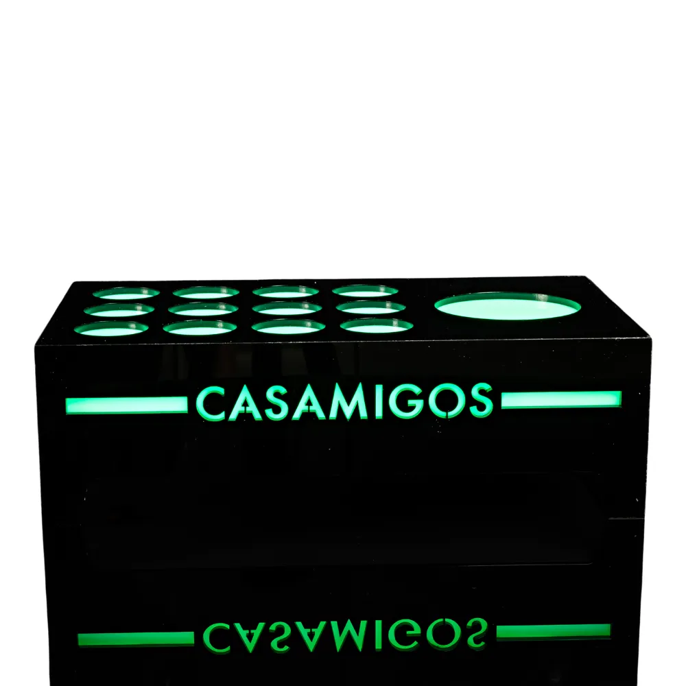 Rectangular Acrylic LED Shot Tray 2