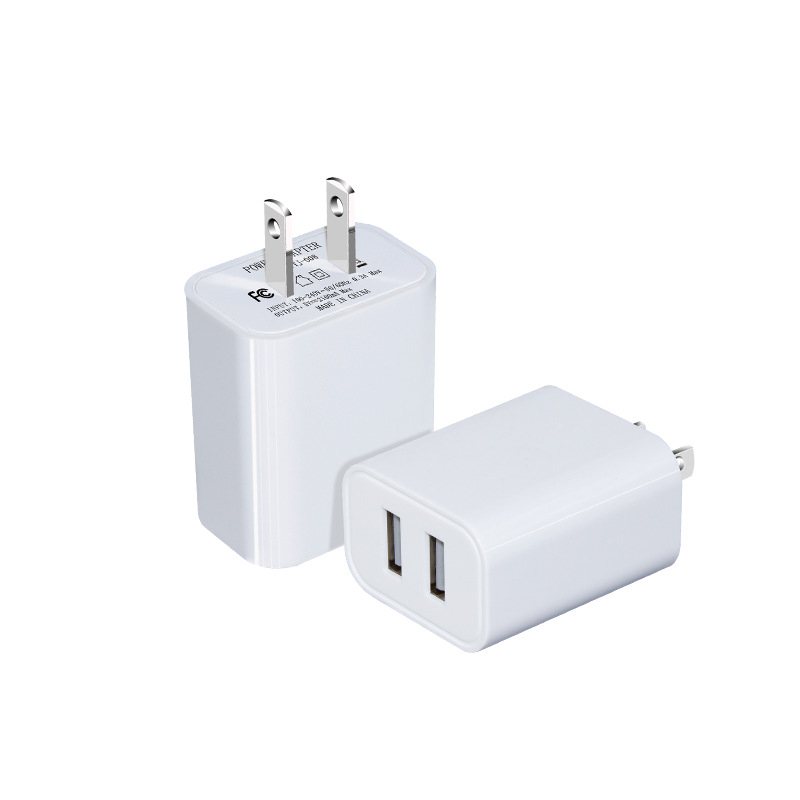 Dual Port Cube Power Adapter Plug Block Charging Box Brick 1