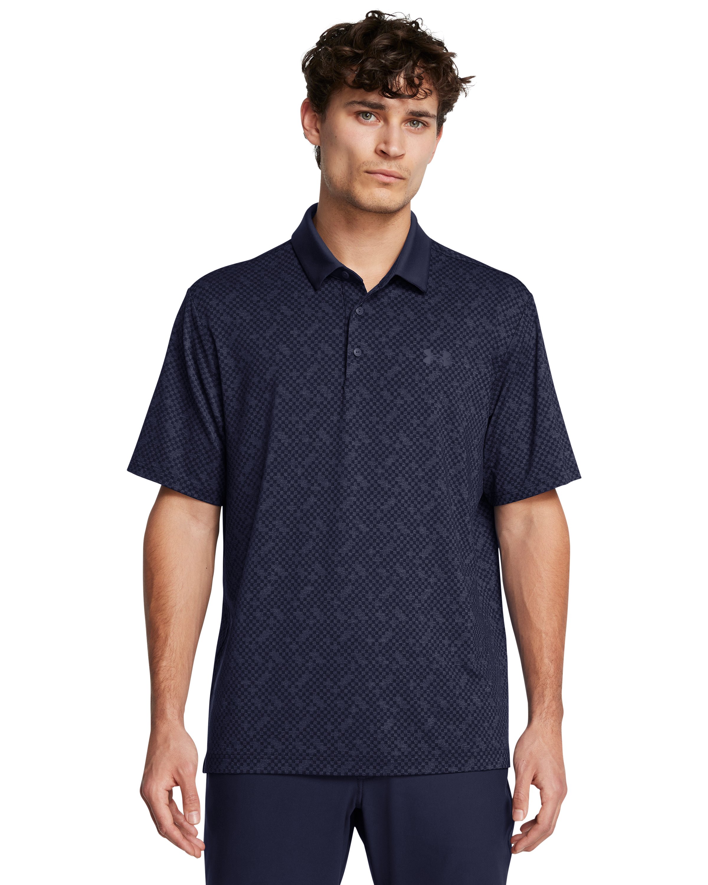 UA Playoff 3.0 Check Jacquard Men's Polo 2