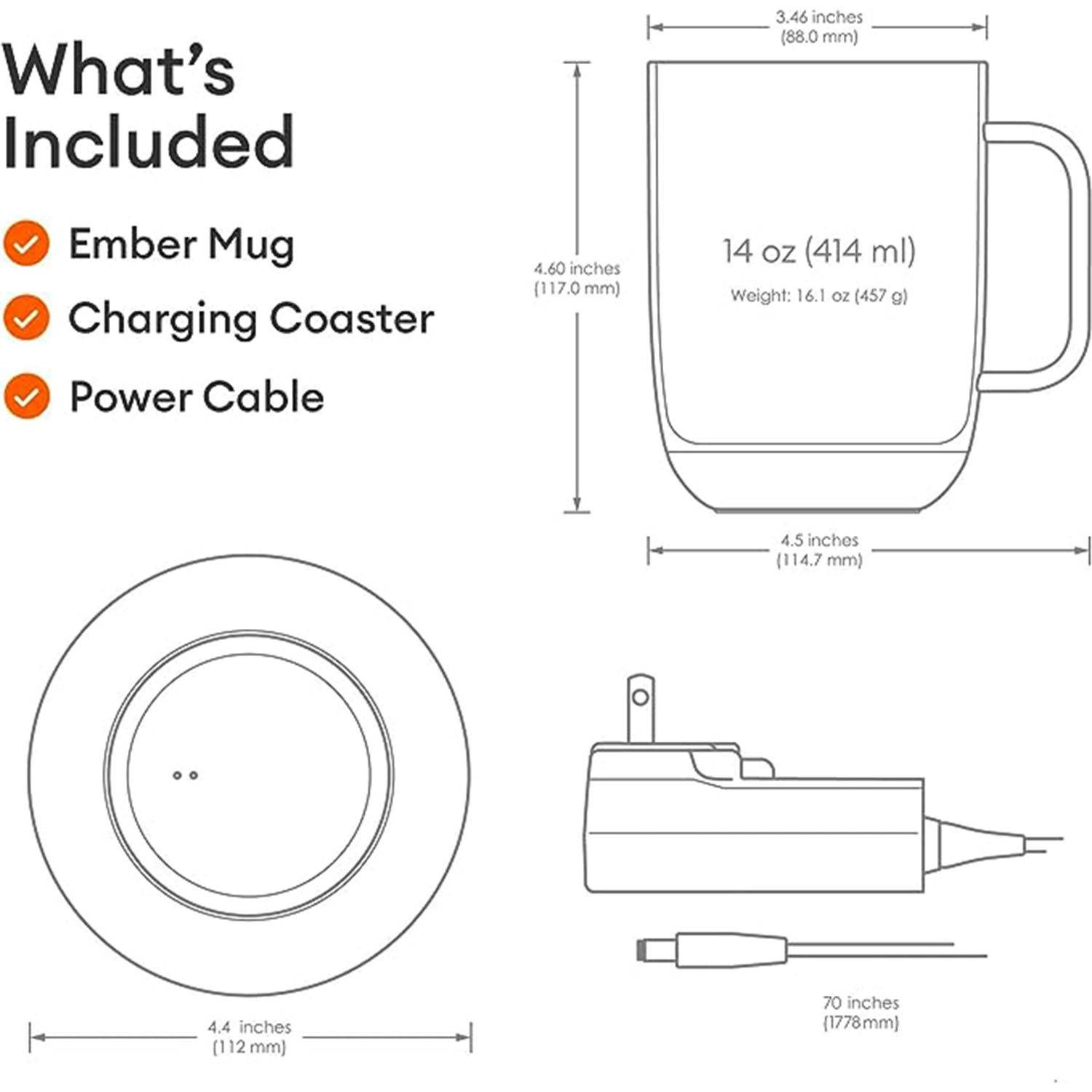 Wireless Charging Pad Coffee Cup WarmerWaterproof Charger 3