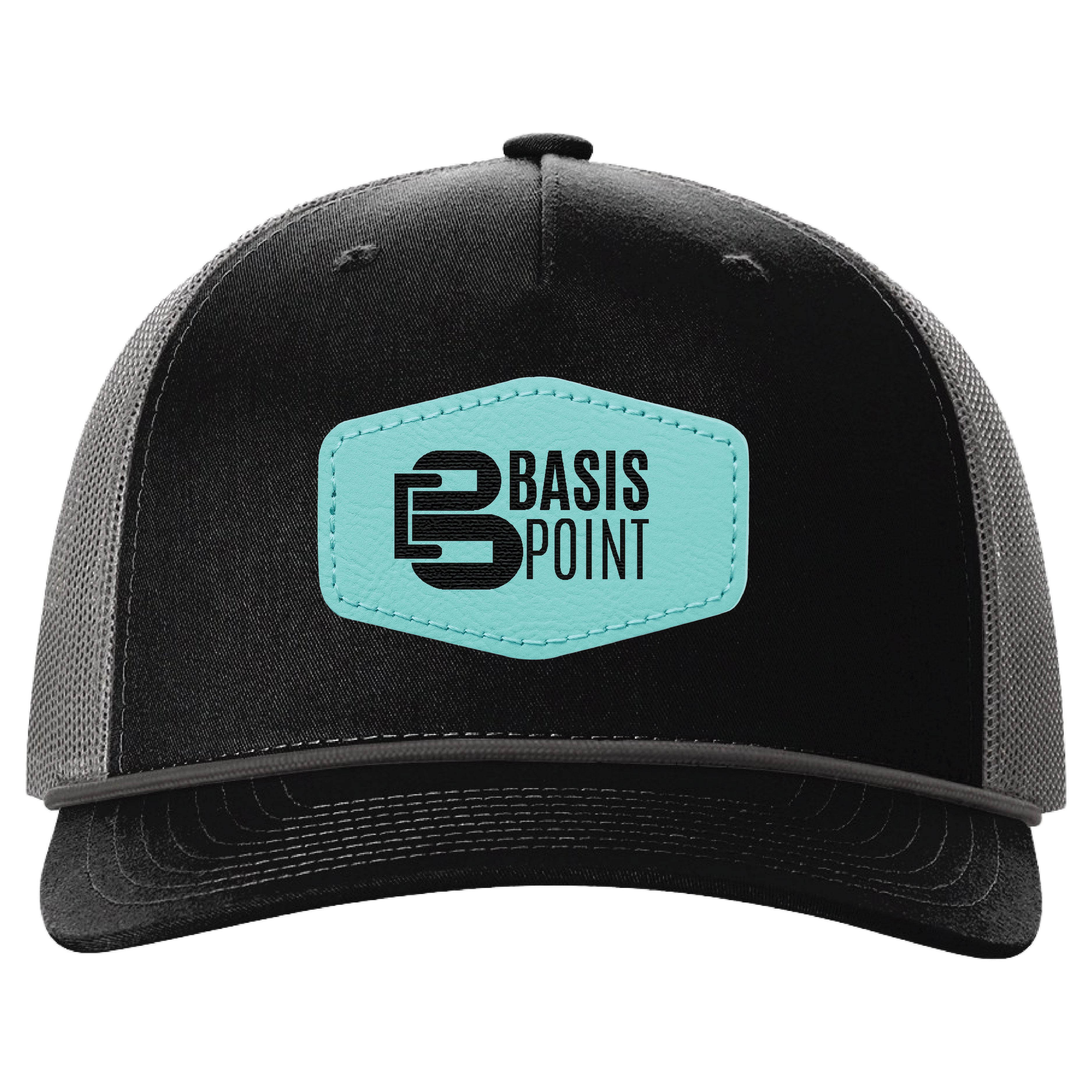 Richardson 112FPR 5-Panel Trucker Hat with Rope w/Leatherette Adhesive Patches or Embroidery