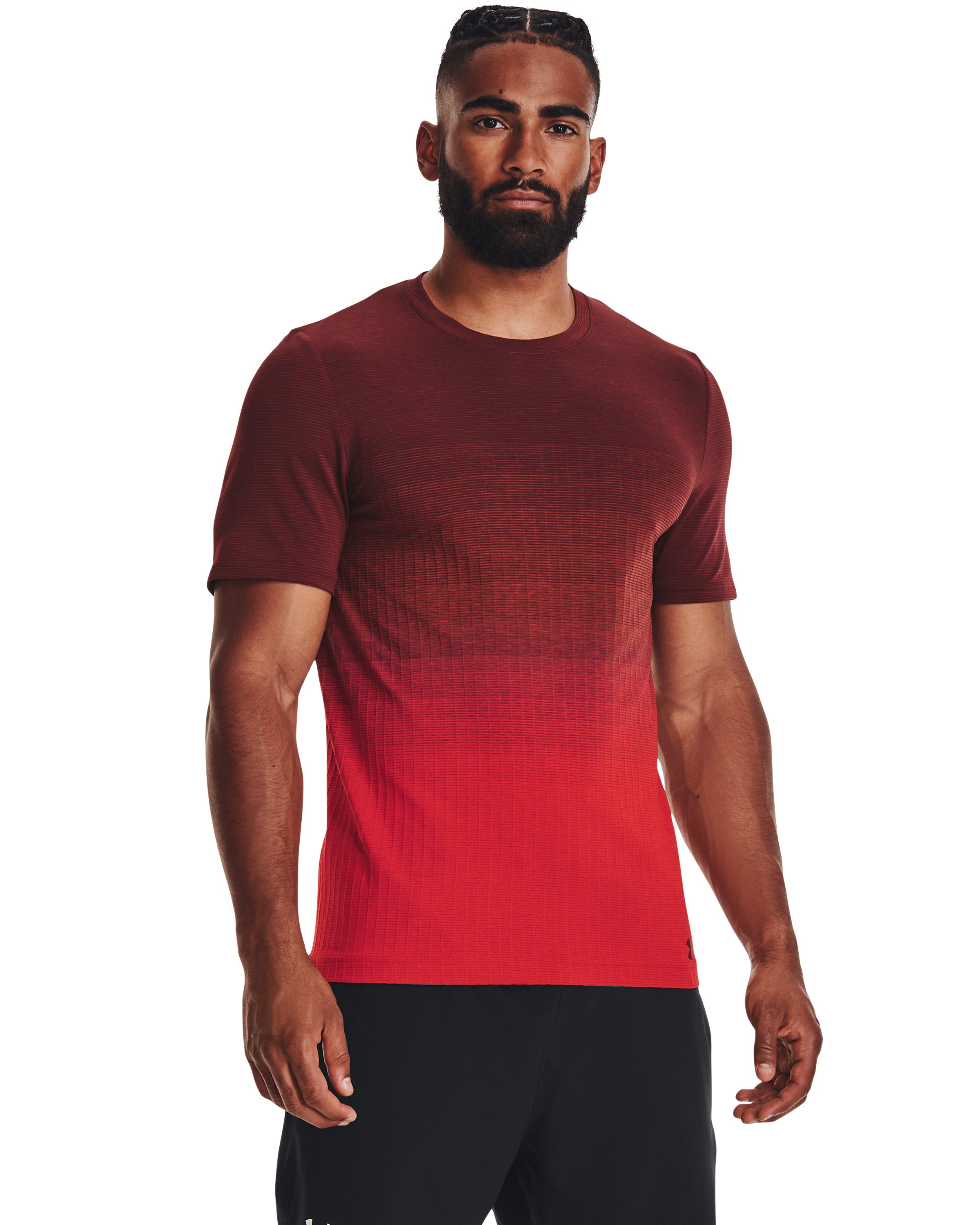 UA Seamless Lux Men's Short Sleeve, custom athletic wear with logo imprint 7