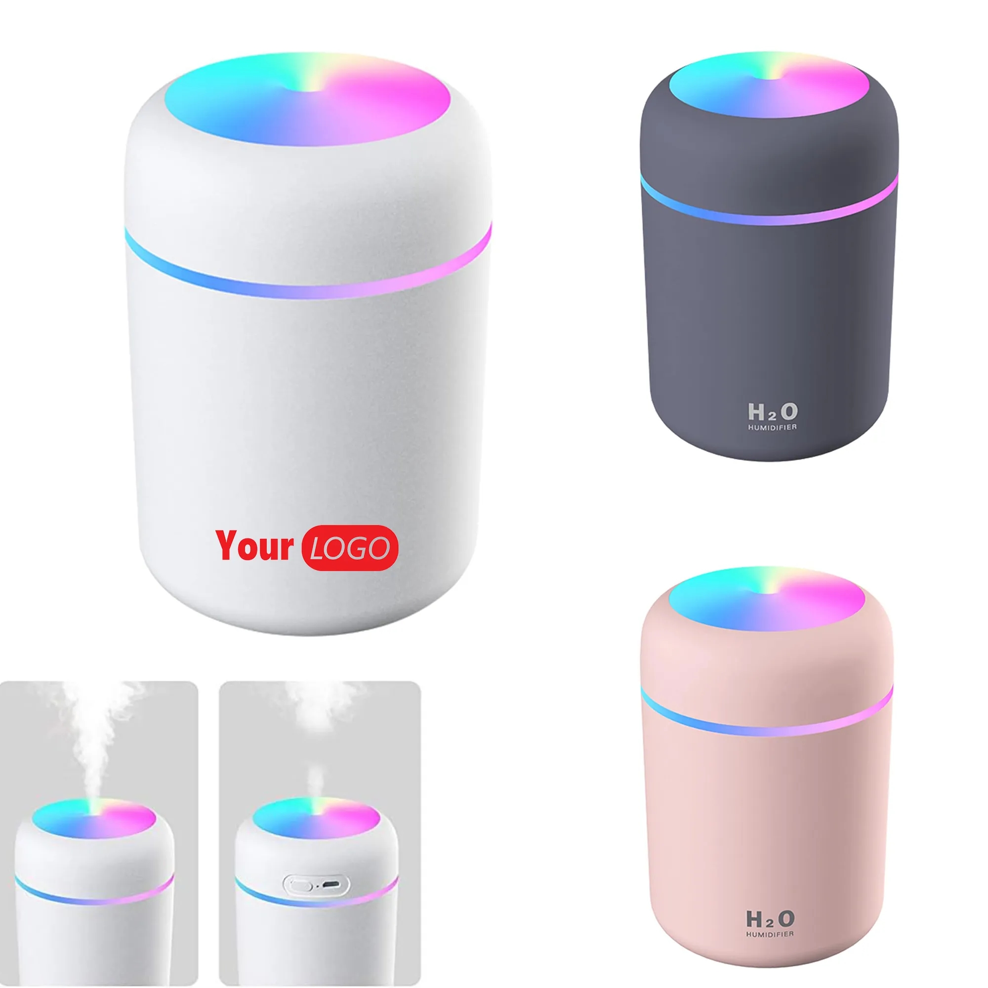 Colorful Cool Mist Mini Desktop Humidifier 5