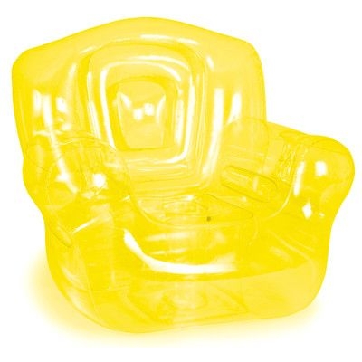 Inflatable Blown Chair, Yellow - No Imprint 2