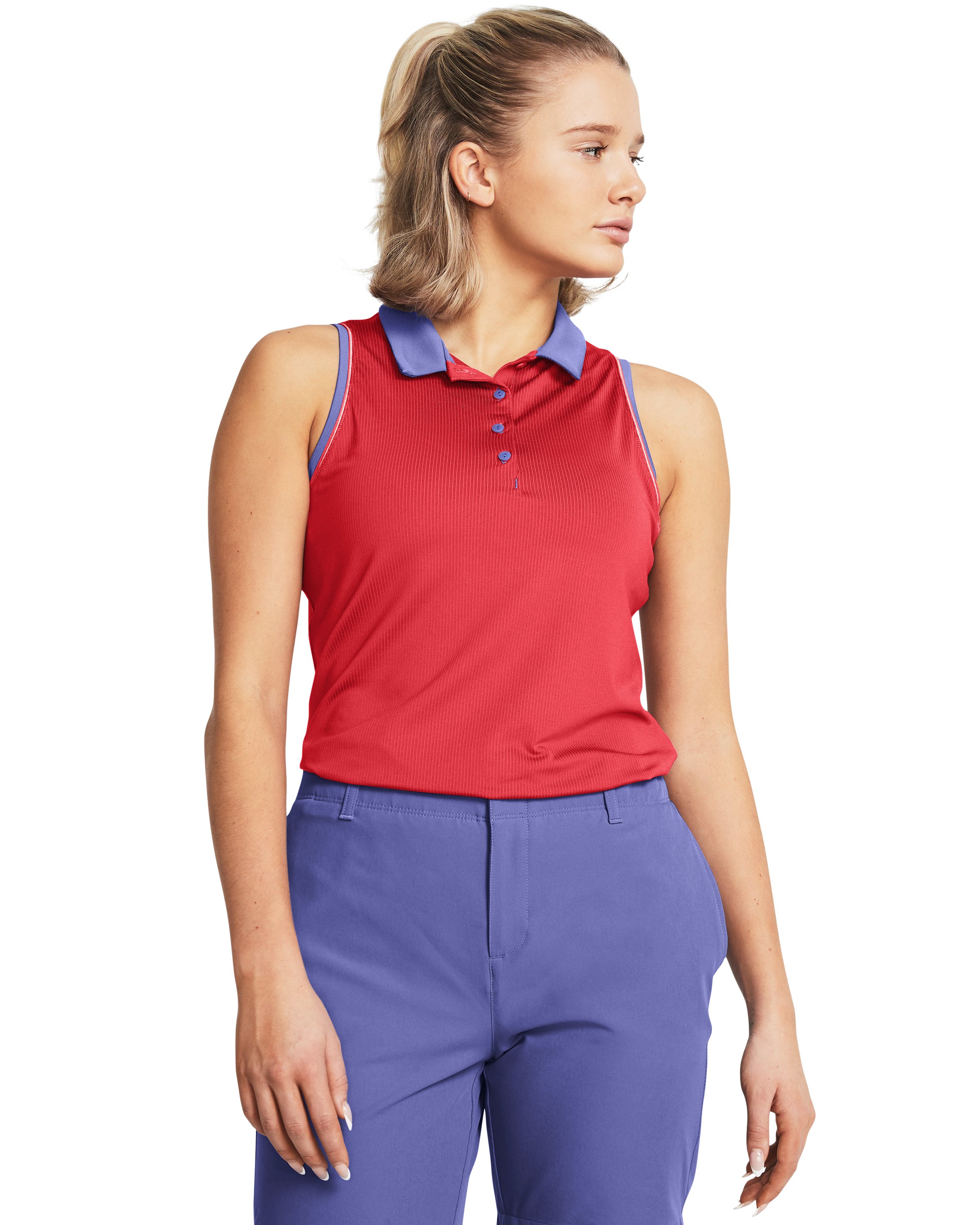 UA Playoff Jacquard Women's Sleeveless Polo 3